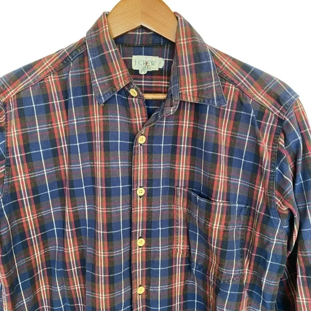 J. Crew Plaid Flannel Shirt, Size Small